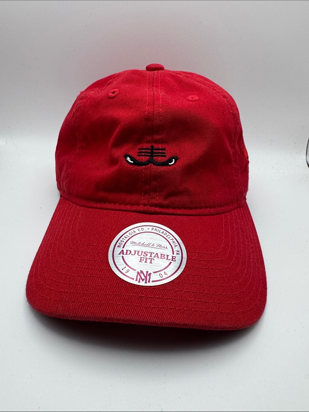 CHICAGO BULLS RED MITCHELL & NESS SOFT DAD HAT OFFICIALLY LICENSED